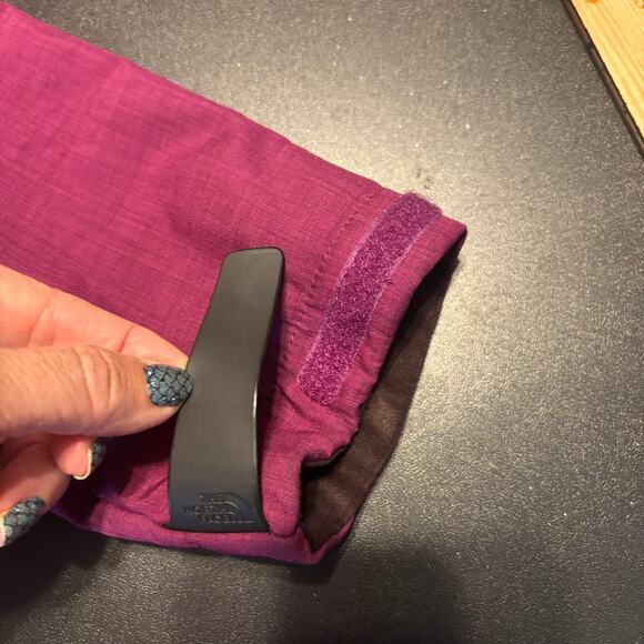 The North Face Full Zip Softshell Jacket Fleece Lined Purple Womens Medium M - Picture 6 of 6